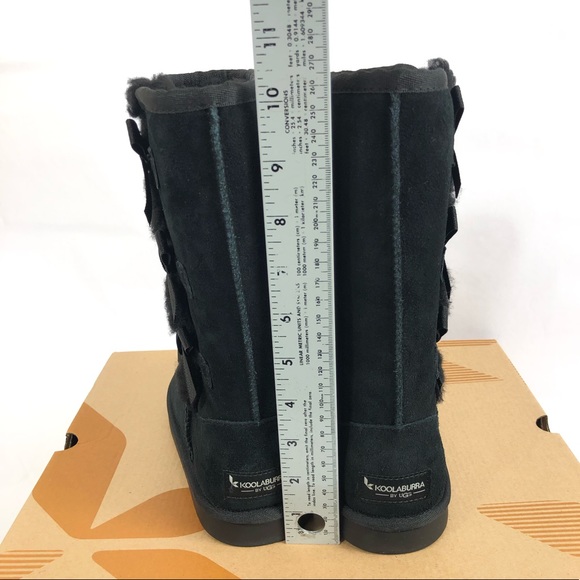 Kookaburra By UGG Victoria Tall Black Kids Boots - Picture 7 of 9